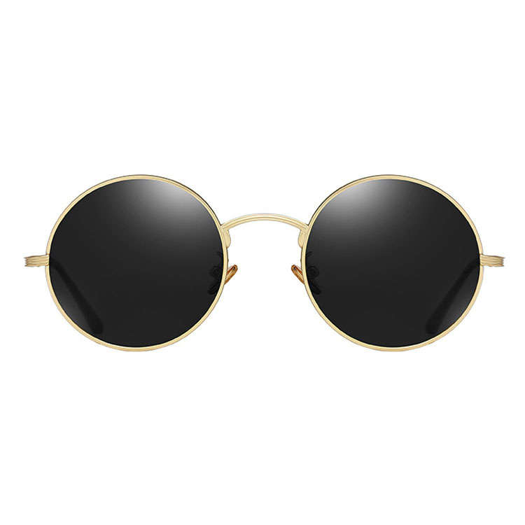 Gold circle aviator Sunglasses SevenColor Trendy Gold Oversized Aviator Sunglasses for  main image 4