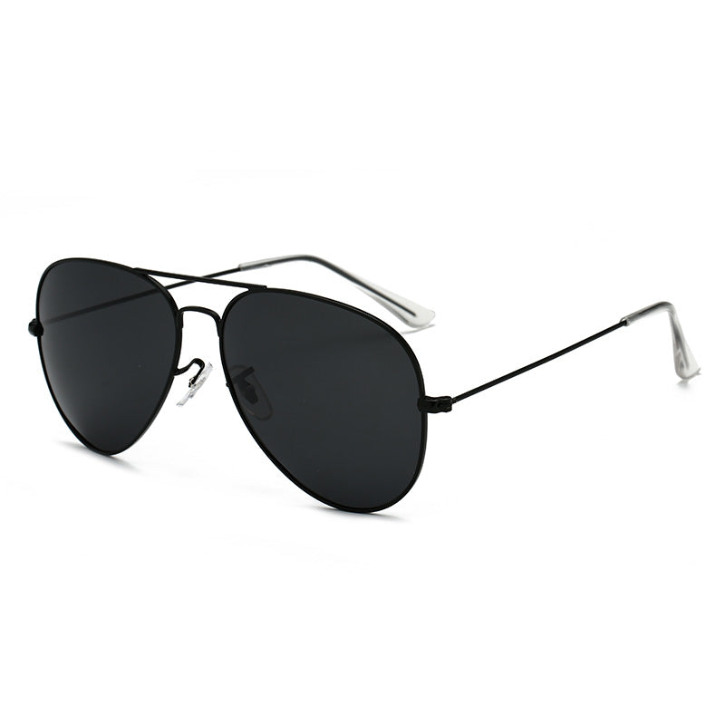 Classic Metal Frame Aviator Sunglasses For Men And Women-FunkyTradition Black-Black